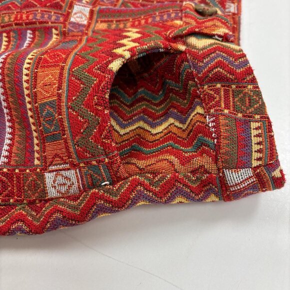 Cider Boho Geometric Mini Shorts Womens M Size 8 Red New With Tag - Picture 8 of 8